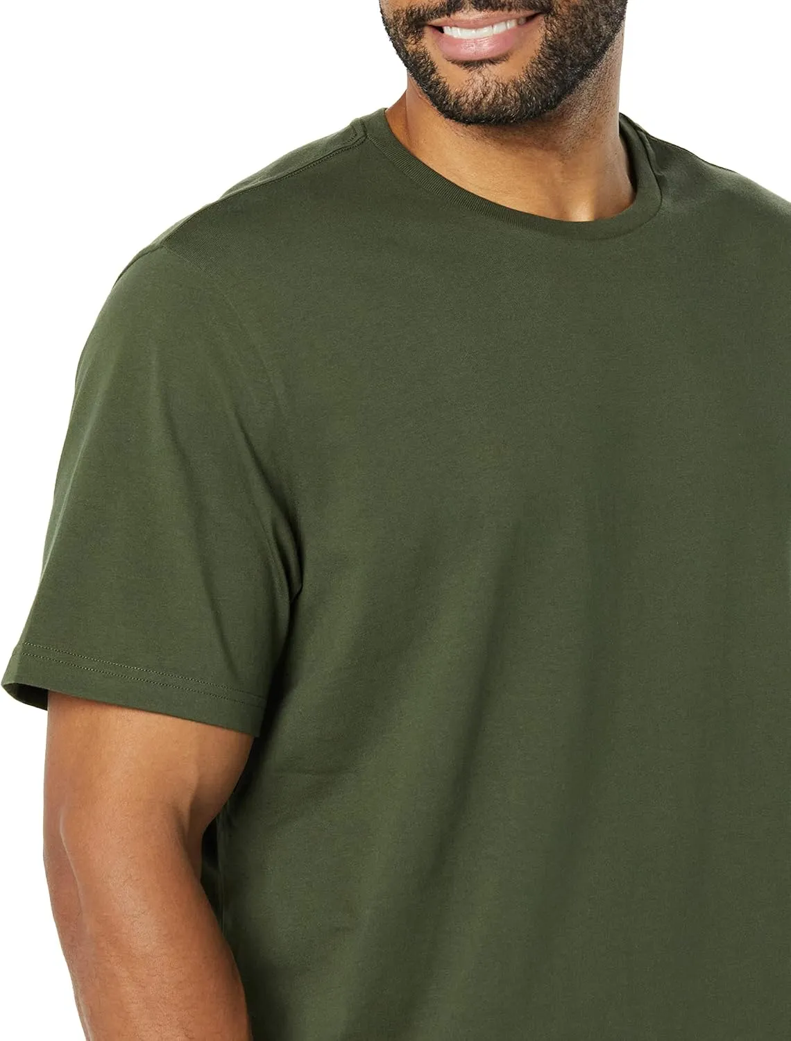 Amazon Essentials Men's Cotton Regular-Fit Short-Sleeve Crewneck T-Shirt, Pack of 2