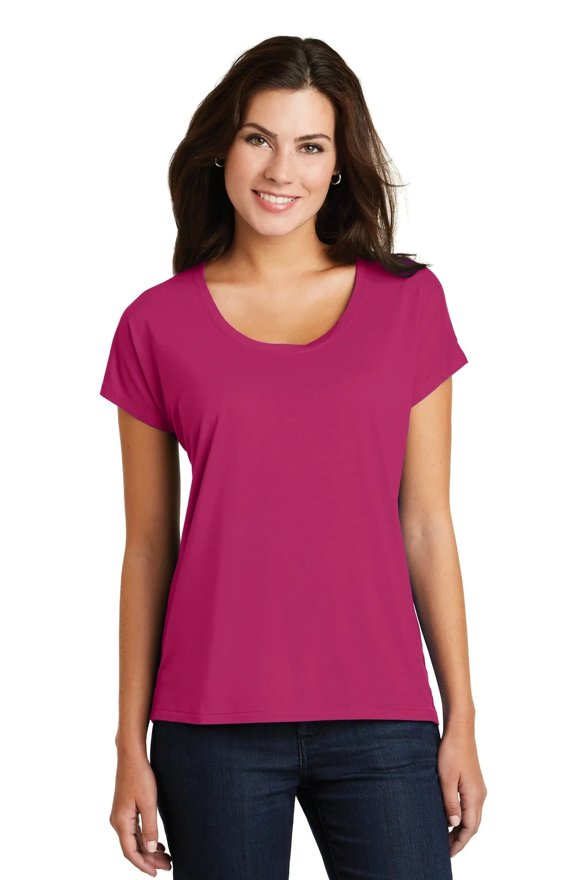 District  Women's Drapey Dolman Tee. DM412
