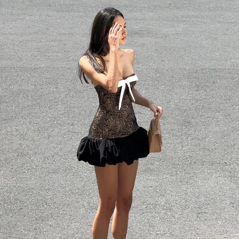 Flytonn-Christmas Outfits New Year's Eve Dress Night Out Club Dresses cute winter outfits Emery Strapless Mini Dress