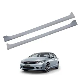 Honda Civic Rebirth Side Foot Panel Skirts FIber Glass Pair - Model 2012-2016