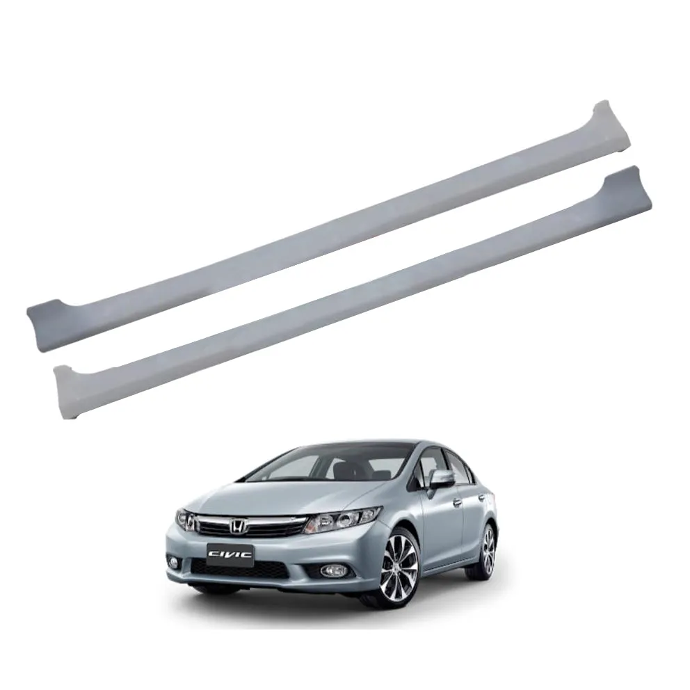 Honda Civic Rebirth Side Foot Panel Skirts FIber Glass Pair - Model 2012-2016