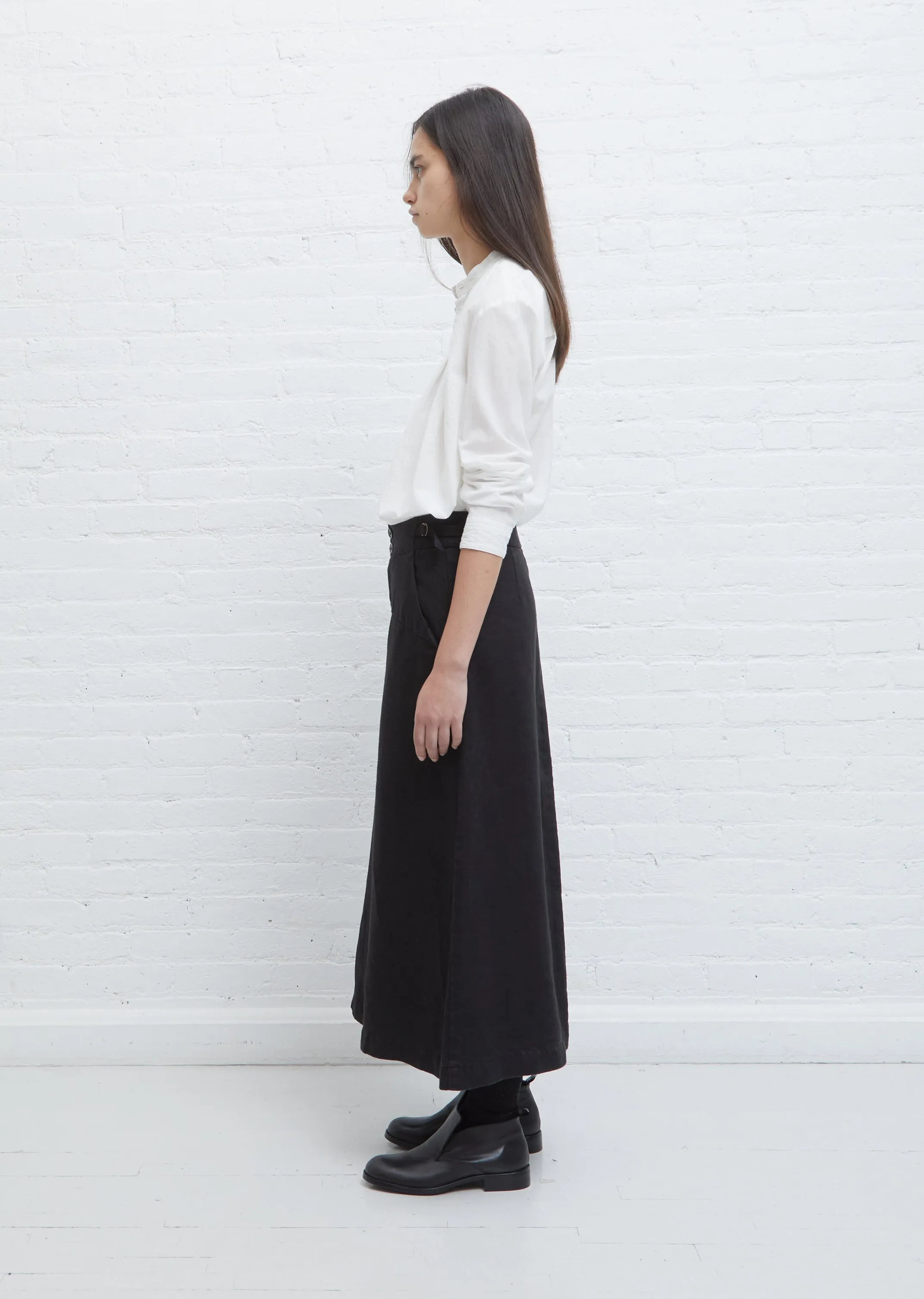 Linen Denim Skirt