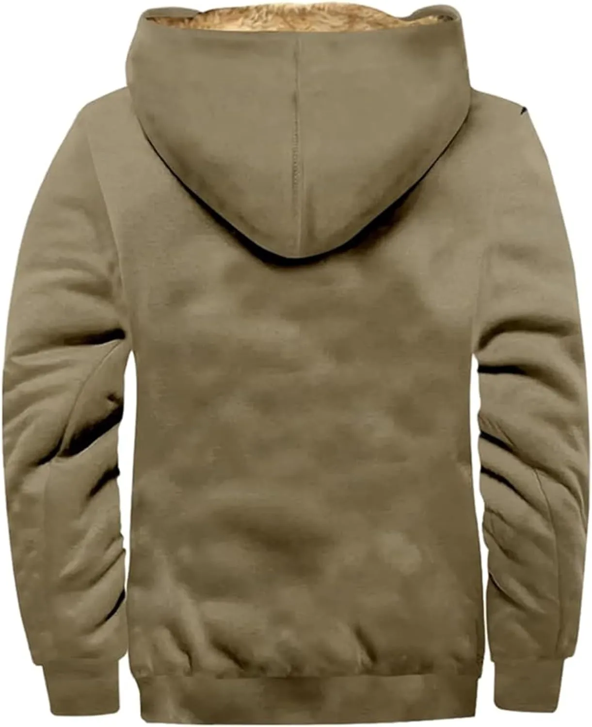 Mens Winter Coats Warm Jacket with Hood Pocket Western Cowboy 3D Printed Hooded Puffy Hooded Insulated Thicken