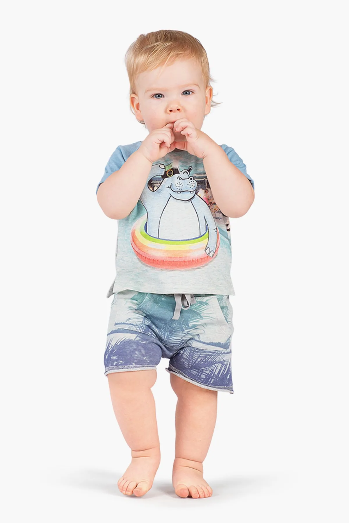Paper Wings Hello Palms Baby Boys Short (Size 24M left)