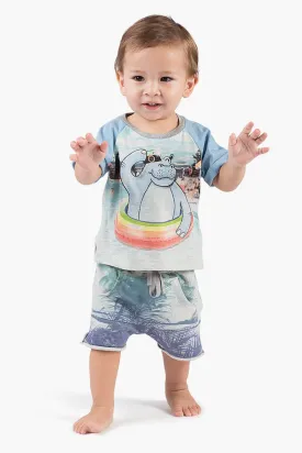 Paper Wings Hello Palms Baby Boys Short (Size 24M left)