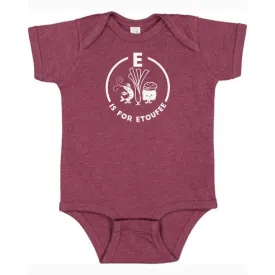Southern Alphabet Series Onesies E is for Etoufee