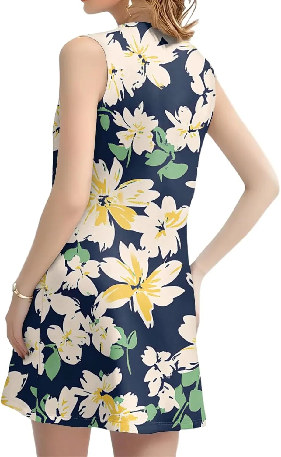 Summer Beach Vacation Clothes Spring Dresses for Women 2025 Sleeveless Floral Dress Boho Printed Mini Dress