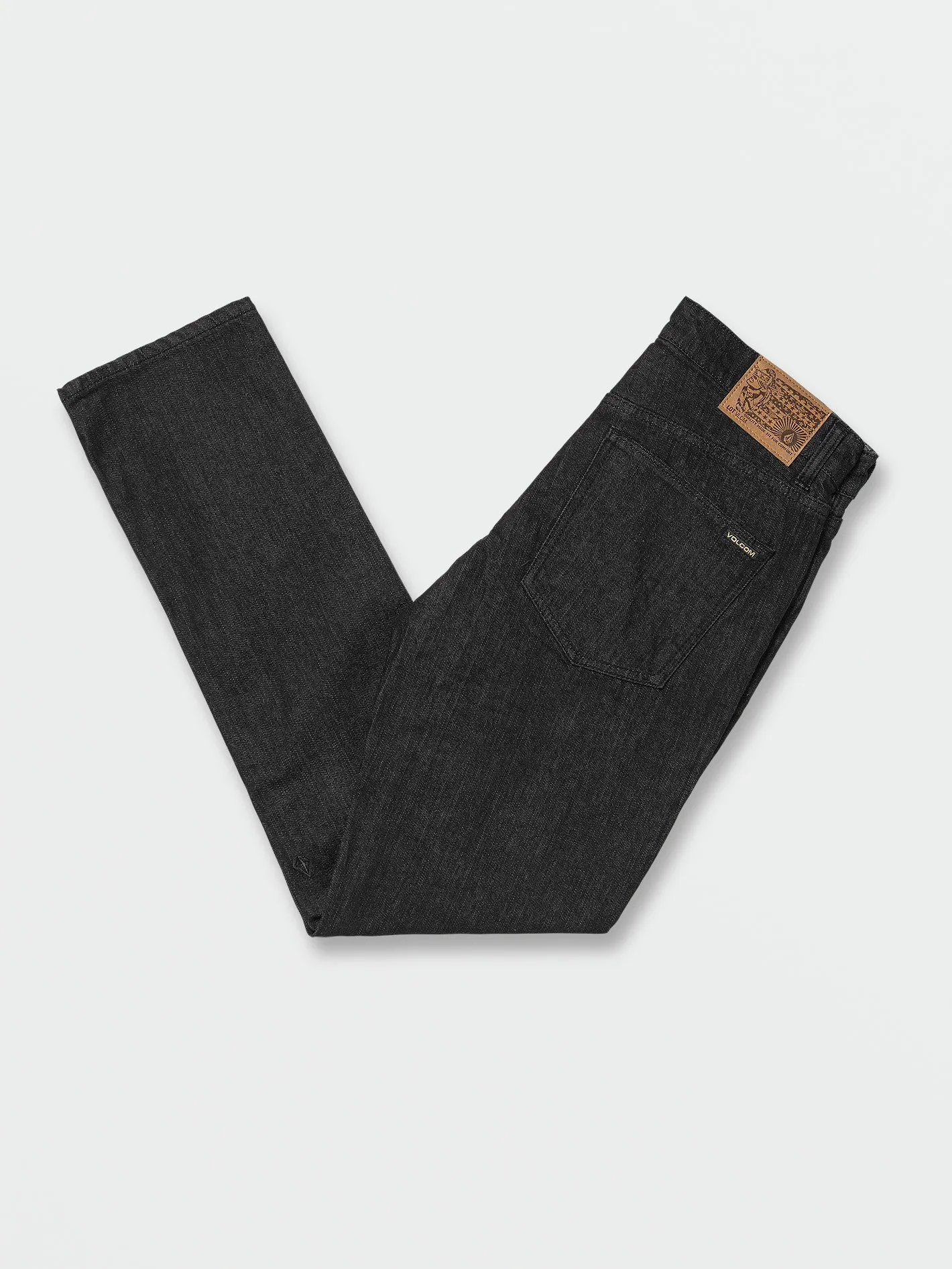 V 2x4 Skinny Modern Fit Jeans - Rinsed Black